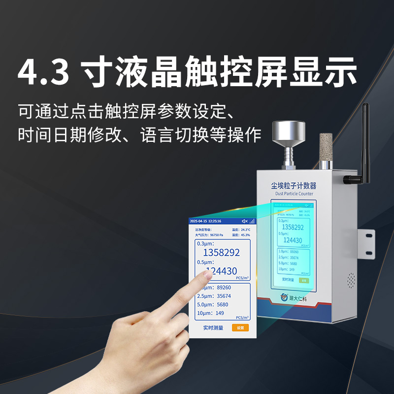 壁挂式尘埃粒子计数器
