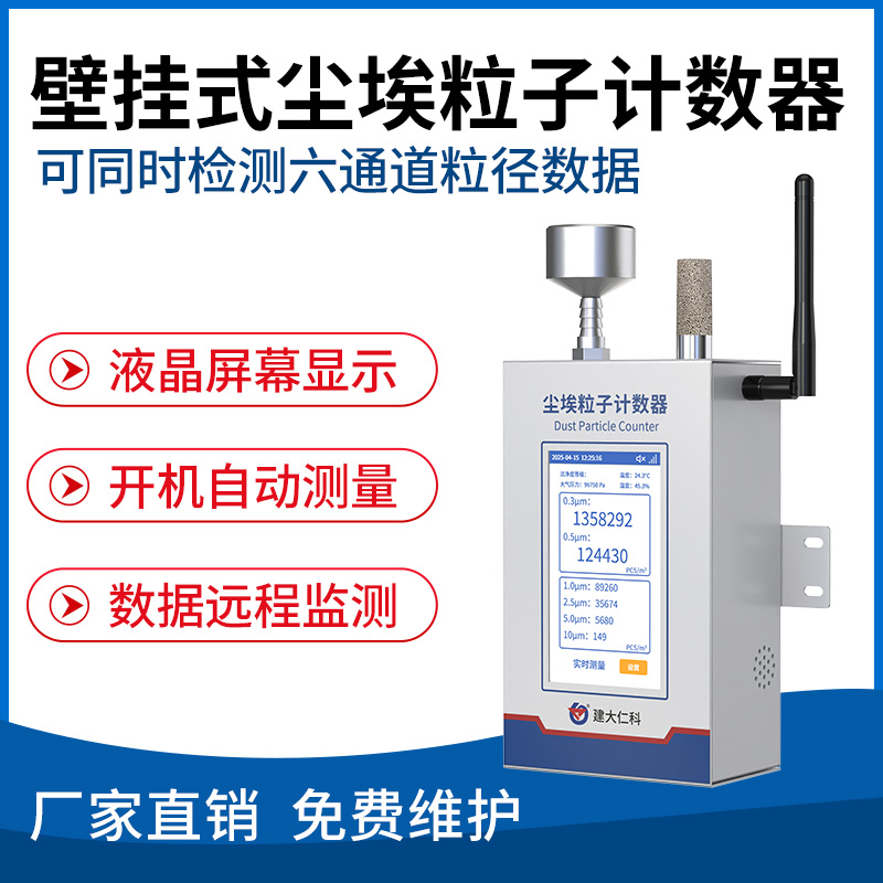 壁挂式尘埃粒子计数器