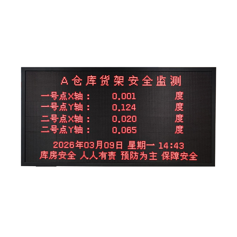 货架倾斜监测预警系统