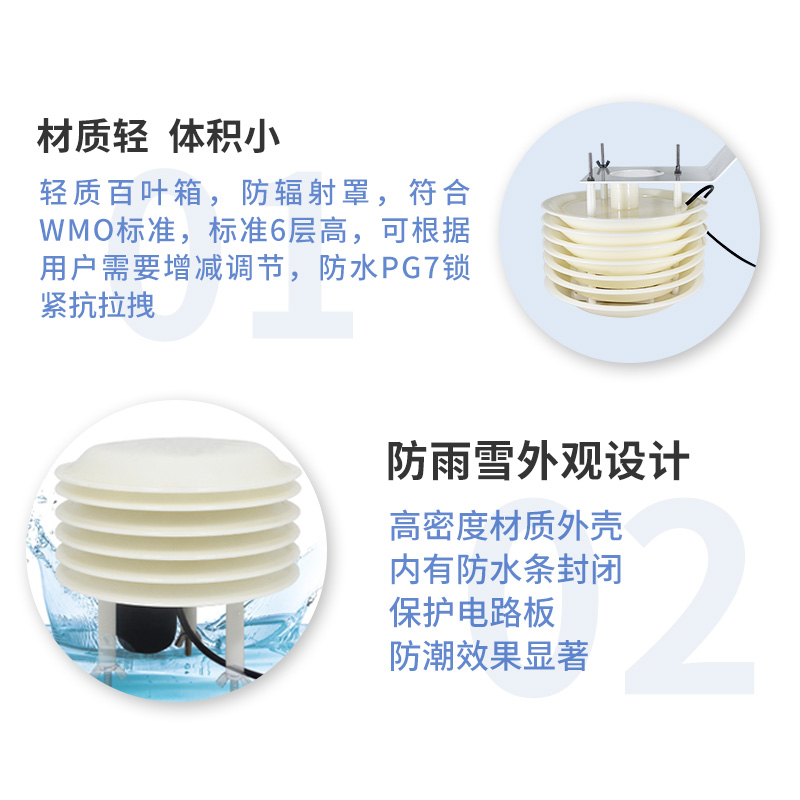气象多要素百叶盒传感器（可任意搭配多种要素）